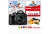 Castiga 3 aparate foto Nikon (D3200, 1J4, L340), 3 vacante la mare si vouchere CEWE