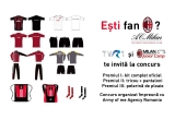 Castiga un kit complet oficial A.C. Milan sau alte premii 