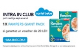Castiga un pachet de scutece Pampers Giant Pack