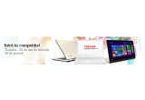 Caștiga unul din cele 29 de laptopuri Toshiba Satellite Click Mini sau marele premiu, un laptop Toshiba Kirabook