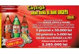 Castiga 50.000 lei, 5.000 lei sau mii de sticle de bere Burger 2,5L PET