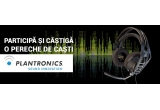 Castiga una dintre cele doua perechi de caști Plantronics