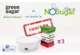 Castiga 3 seturi constand intr-un Indulcitor Green Sugar Pulbere si un bol personalizat