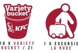Castiga o excursie in valoare de 1.500 de euro sau zilnic 10 variety bucket KFC