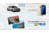 Castiga o masina Audi A5 Sportback, 2 vacante la Cannes in Franta si 10 smartphone-uri Samsung Galaxy S7 Edge