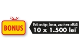 Castiga garantat carduri cadou de 70 sau 250 ron sau lunar vouchere eMAG dee 1500 ron