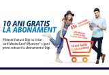 Castiga un abonament gratuit pentru 10 ani la DIGI