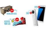 Castiga 5 smartphone-uri Samsung Galaxy S7 Edge, 5 camere video 360 Ricoh Theta, 100 ochelari Google Cardboard si 200 vouchere Lidl de 100 lei