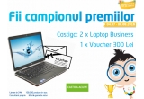 Castiga unul din cele 2 laptopuri business sau un voucher de 300 ron