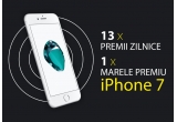 Castiga un iPhone 7, 32 GB, Silver sau zilnic 13 premii