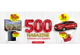 Castiga 5 masini Dacia Logan, 5.000 vouchere de cumparaturi, 500 Smarthphones allview P8 energy mini si 50 Smart TV-uri Samsung