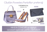Castiga un set geanta și pantofi Verogia, un plic Verogia sau 3 vouchere de 100 ron
