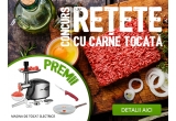 Castiga o masina electrica de tocat carne sau alte premii pentru bucatarie