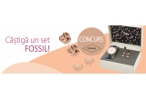 Castiga un set FOSSIL: ceas + 2 perechi de cercei