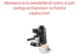 Castiga un Expressor cu functie cappuccino + pereche de Pantofi Walkmaxx Black Fit + Tigaie inalta Delimano Ceramica Delicia + Set Dormeo Siena