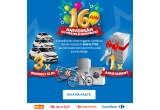 Castiga un apartament, 3 mașini Renault Clio, 32 electrocasnice, 16 biciclete și peste 300.000 vouchere Carrefour
