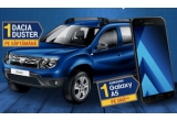 Castiga 8 mașini Dacia Duster și 448 smartphone-uri Samsung Galaxy A5