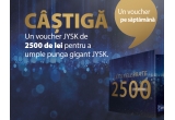Castiga 6 vouchere JYSK in valoare de 2.500 lei fiecare