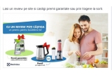 Castiga 12 blendere sau fierbatoare Electrolux ori solutii de curatare Electrolux