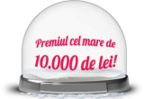 Castiga 10.000 de lei sau un glob cu foita de aur