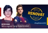 Castiga un tricoul primei echipe FC Barcelona semnat de Sergi Roberto