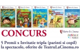 Castiga una din cele 5 invitatii triple la teatru