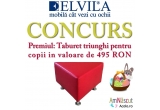 Castiga un Taburet pentru copii Relaxa, de la Elvila