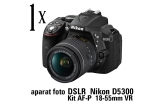Castiga un aparat foto DSLR Nikon D5300 Kit AF-P 18-55mm VR sau una dintre cele 5 boxe portabile Sony