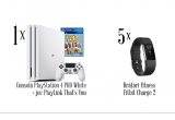Castiga o consola PlayStation 4 PRO White sau una dintre cele 5 brațari fitness Fitbit Charge 2