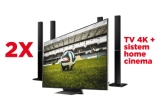 Castiga un Televizor 4K + sistem home cinema