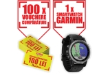 Castiga un smartwatch Garmin sau cupoane pentru cumparaturi Auchan