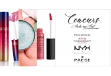 Castiga doua rujuri oferite de NYX si PAESE si doi pigmenti oferiti de AMA