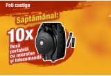Castiga saptamanal o boxa portabila cu microfon si telecomanda