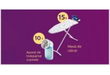 Castiga 15 x mese de calcat Philips Easy6 GC202/30 și 10 x aparate de curațat scamele Philips model GC026/00