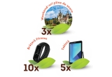 Castiga un weekend plin de soare, 10 x bratari fitness, 5 x tableta