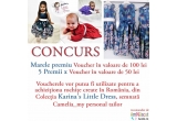 Castiga unul dintre cele 6 Vouchere folosite pentru achizitionarea rochitelor minunate de la Karina's Little Dress 