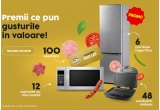 Castiga combine frigorifice, cuptoare cu microunde, sandwich makere si vouchere de cumparaturi