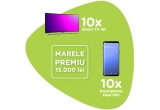 Castiga 15.000 de lei, 10 smartphone-uri Samsung sau 10 televizoare Smart TV-uri 4K
