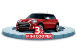 Castiga 3 mașini Mini Cooper + cupoane de cumparaturi, electronice sau electrocasnice