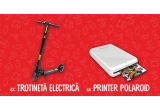 Castiga una dintre cele 6 trotinete electrice sau unul dintre cele 6 printere Polaroid