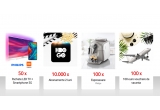 Castiga 50 pachete TV Philips si telefon Xiaomi Mi MIX 3, 100 vouchere de calatorie in valoare de 100 euro, 100 espresoare de cafea, 10.000 abonamente