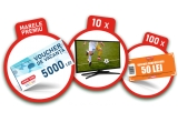 Castiga 100 vouchere Profi de 50 lei fiecare, 10 televizoare sau un voucher de vacanța de 5.000 lei