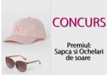Castiga o sapca si ochelari de soare