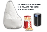 Castiga 5 mini proiectoare Nebula Apollo, 10 mini aparate de popcorn sau 10 fotolii puf albe
