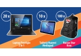 Castiga un laptop Prestigio 2 in 1, o tableta Huawei Mediapad sau un rucsac Star Krax
