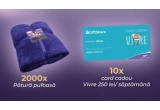 Castiga 40x voucher Vivre de 250 lei fiecare sau 2000x paturica pufoasa Milka