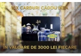 Castiga 10 carduri cadou IKEA in valoare de 3.000 lei fiecare