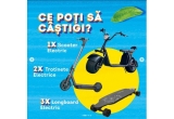 Castiga un scuter electric, 2 trotinete electrice sau 3 skateboar-uri electrice