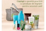 Castiga o geanta practica cu produse de ingrijire pentru sezonul cald