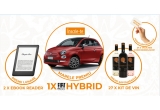Castiga o masina Fiat 500 Hybrid, ebook readere sau kituri de vin Byzantium